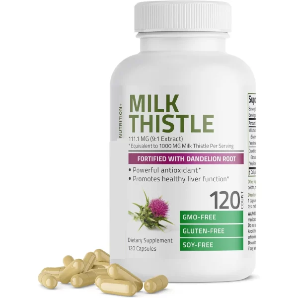 Bulk Dietary Supplement, Milk Thistle Capsule Supplements-5