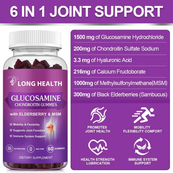 Bulk Glucosamine Chondroitin Gummy For Joint Function-1