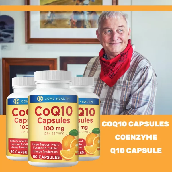 Bulk Supplements CoQ10 Capsules, Private Label Health Supplements-2