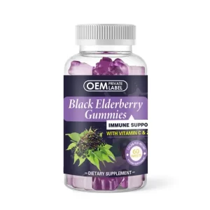 Private Label Elderberry Gummies Bulk With Vitamin C & ZINC-6