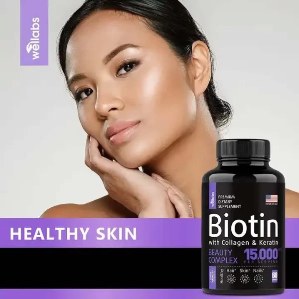 Private Label Hair Skin And Nail Supplements Biotin Capsule-1