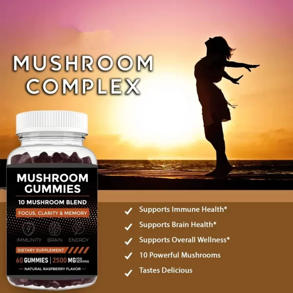 Private Label Mushroom Gummies Wholesale For Boosts Immunity-2