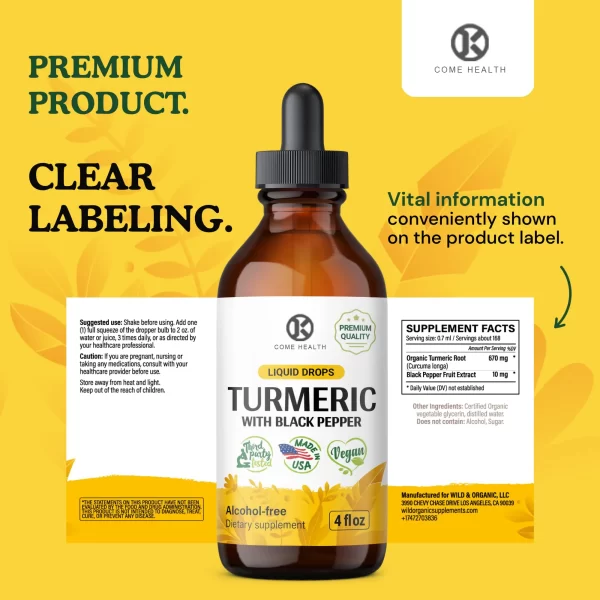 Private Label Turmeric Liquid With Black Pepper Drop Bulk-8