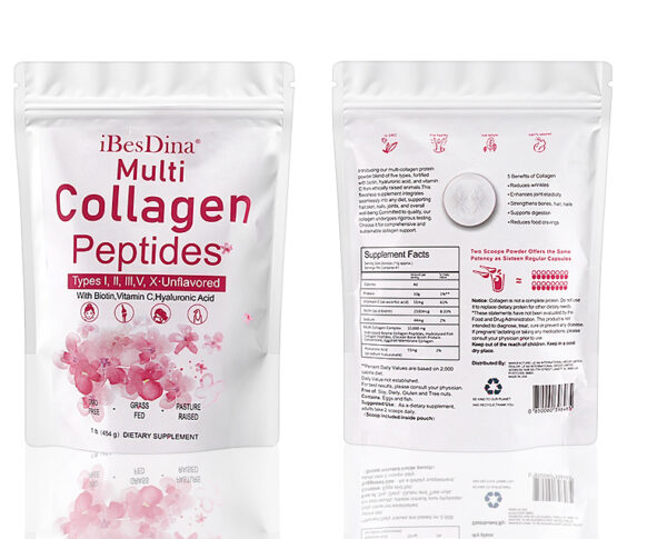 iBesDina Bulk Collagen Peptides Powder For Hair Nail Health-1