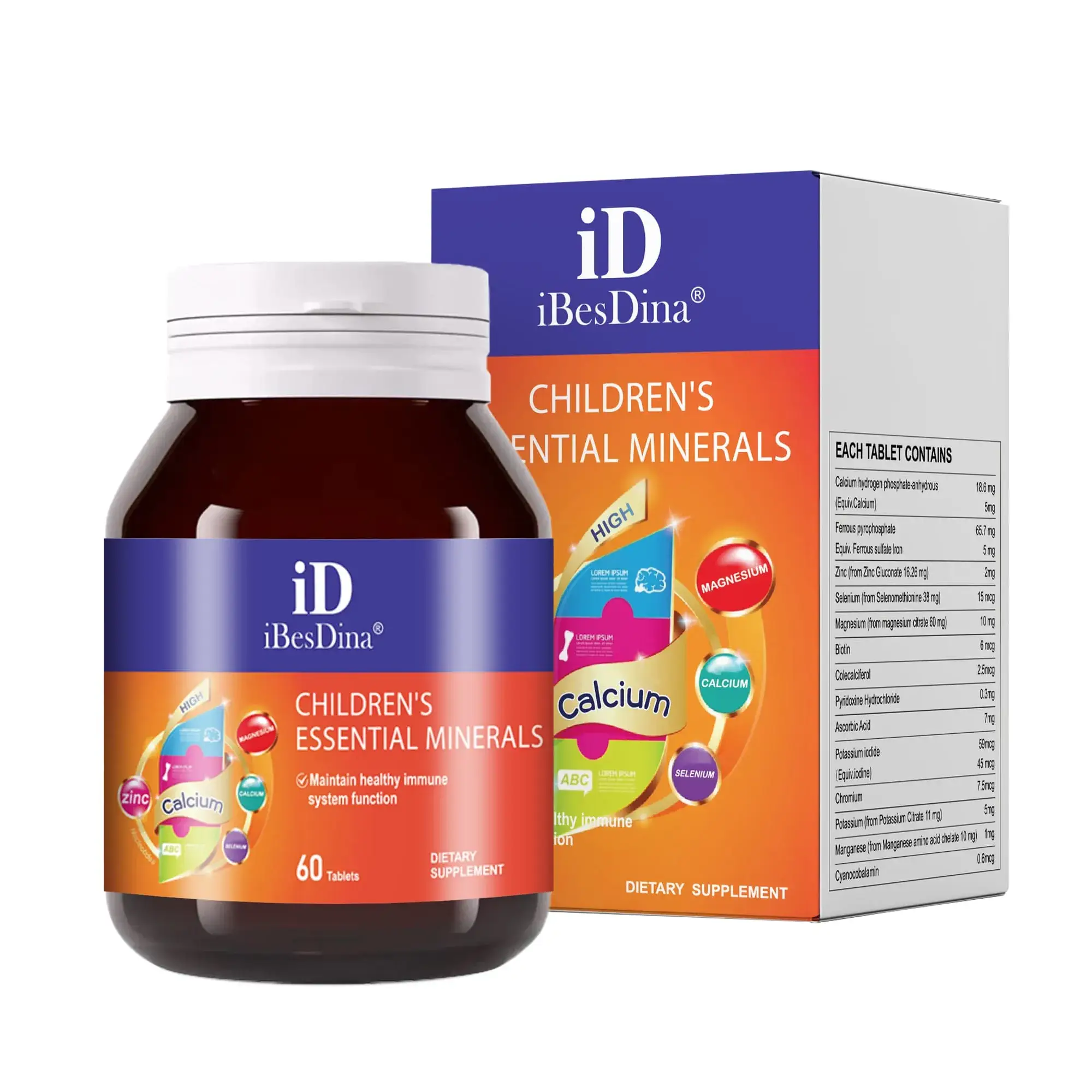 iBesDina Bulk Mineral Supplements Tablets for Children-2