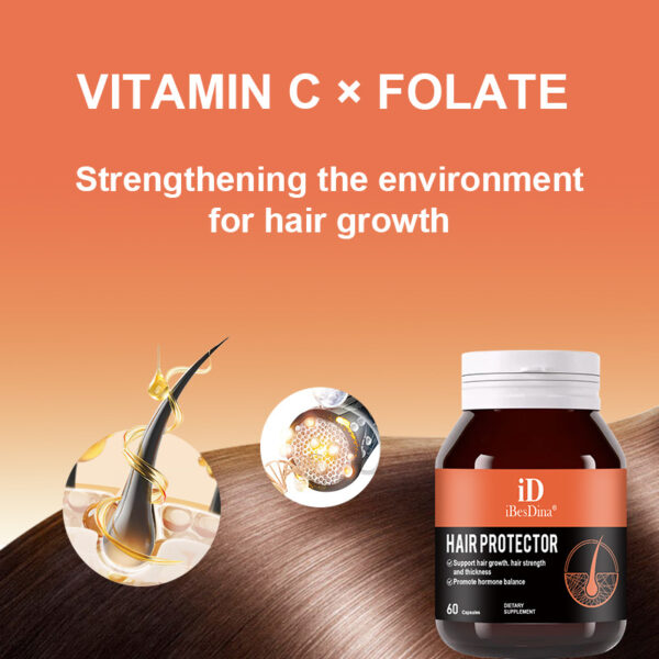 iBesDina Private Label Hair Growth Vitamins With Folate-1