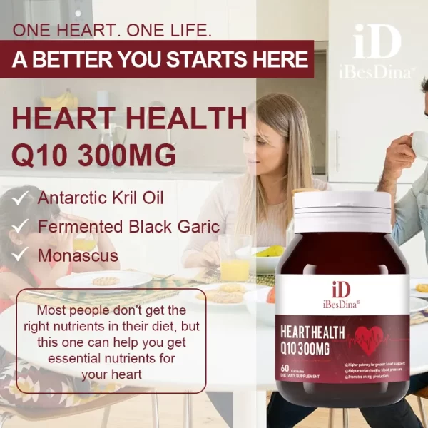 iBesDina Coenzyme Q10 Bulk, Heart Health Dietary Supplement-8