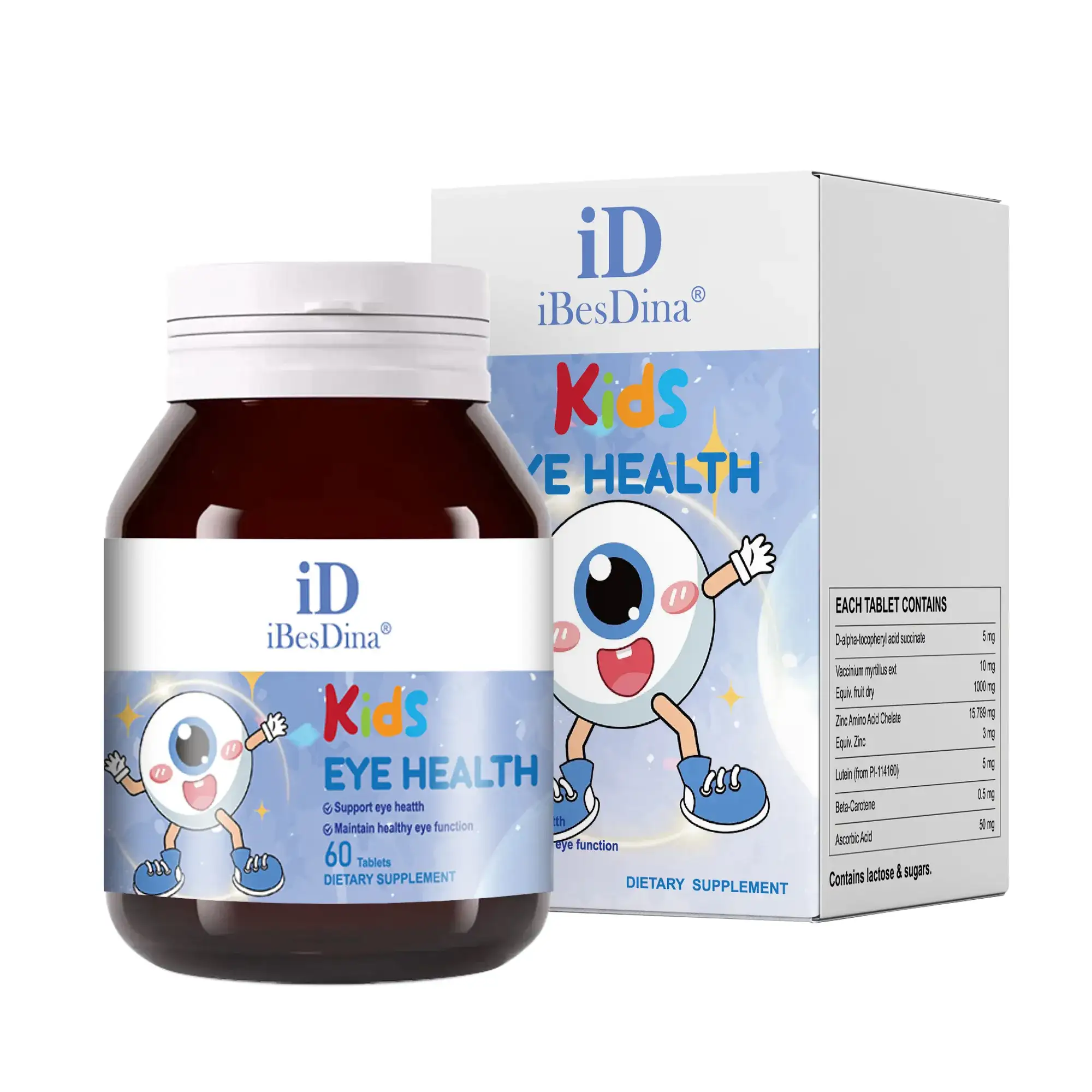 iBesDina Private Label Nutritional Supplements For Kids Eye Health-5