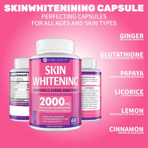 Private Label Bulk Supplements Skin Whitening Capsules-2