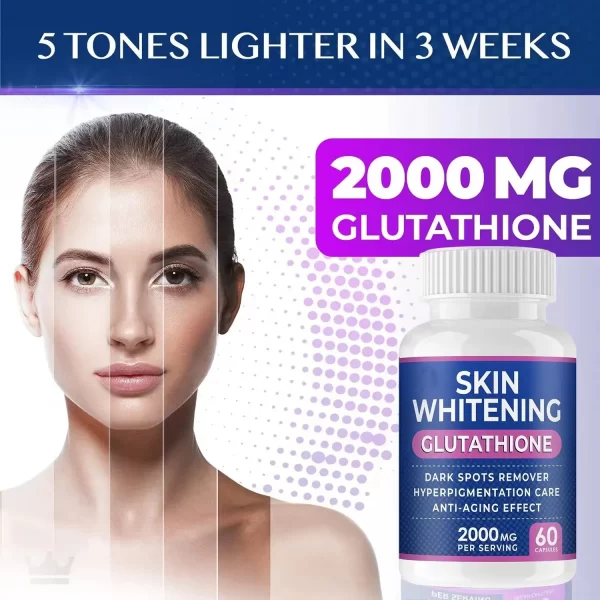 Private Label Skin Whitening Capsules With Glutathione Bulk-1