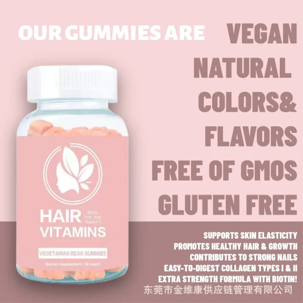 Private Label Hair Vitamins Gummy Supplements Wholesale-2