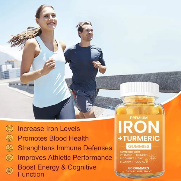 Iron + Turmeric Gummies Private Label Wholesale With Vitamin-1